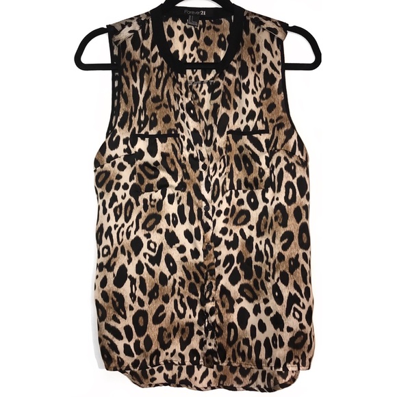 Leopard Print Blouse - Picture 1 of 3